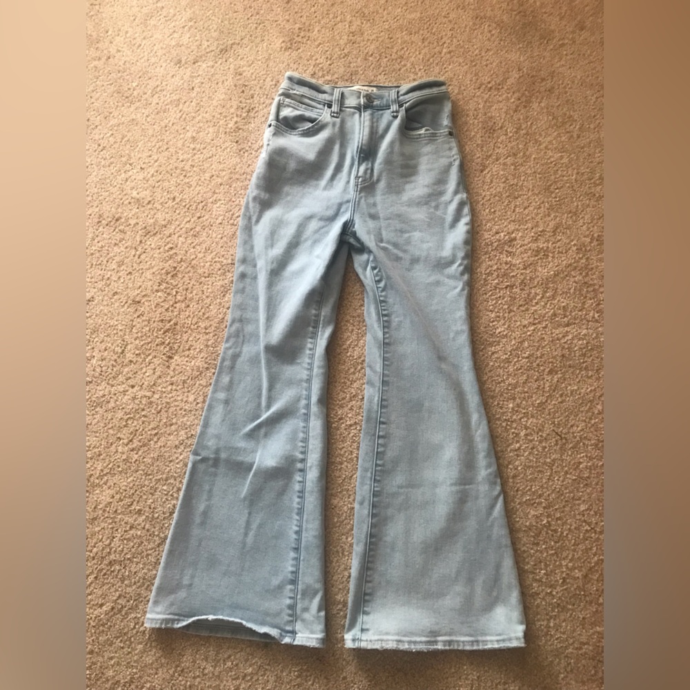 Abercrombie & Fitch Light Blue Flare Jeans